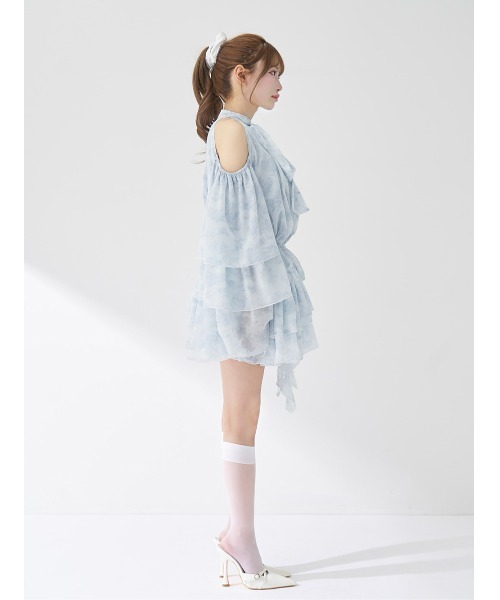 Darich（ダーリッチ）の「トワルドジュイシフォンフリルミニワンピース（ワンピース・レディース・サックスブルー/ピンク/イエロー・FREE/FL）」の20枚目の写真