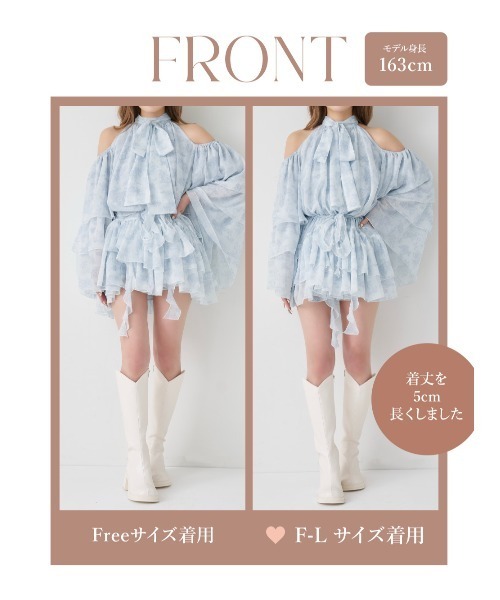 トワルドジュイシフォンフリルミニワンピース（ワンピース）｜Darich