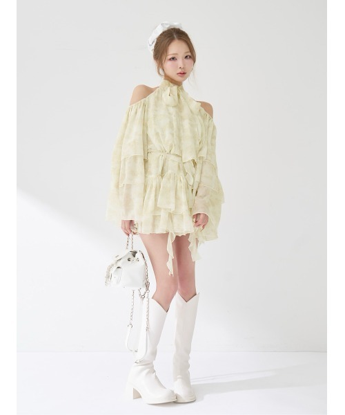 トワルドジュイシフォンフリルミニワンピース（ワンピース）｜Darich