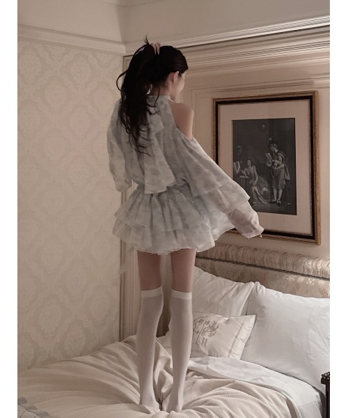 Darich（ダーリッチ）の「トワルドジュイシフォンフリルミニワンピース（ワンピース・レディース・サックスブルー/ピンク/イエロー・FREE/FL）」の9枚目の写真