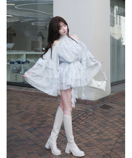 トワルドジュイシフォンフリルミニワンピース（ワンピース）｜Darich