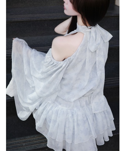 Darich（ダーリッチ）の「トワルドジュイシフォンフリルミニワンピース（ワンピース・レディース・サックスブルー/ピンク/イエロー・FREE/FL）」の11枚目の写真