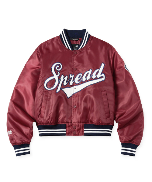 BROWNBREATH(ブラウンブレス)の「W BASEBALL PADDING JACKET - BURGUNDY(その他アウター・レディース・その他・S/M)」の1枚目の写真