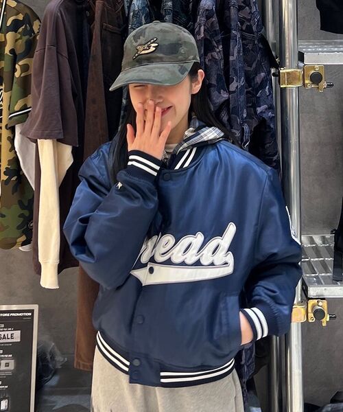 BROWNBREATH(ブラウンブレス)の「W BASEBALL PADDING JACKET - BURGUNDY(その他アウター・レディース・その他・S/M)」の3枚目の写真