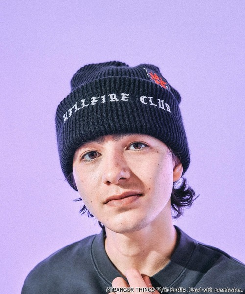niko and...(ニコアンド)の「【STRANGER THINGS】コラボボリュームニットワッチ(ニットキャップ/ビーニー・メンズ・グリーン/オフホワイト/ブラック・FREE)」の10枚目の写真