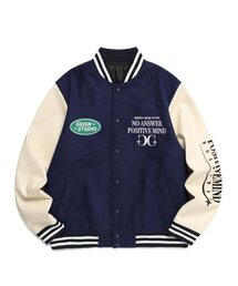 GRISH（グリッシュ）の「ネイビー バーシティジャケット（スタジャン）」