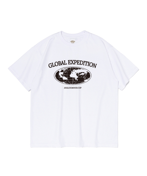 ANALOG MOOD(アナログムード)の「グローバルムード 半袖Tシャツ (ホワイト)(Tシャツ/カットソー・レディース・その他・S/M/L/2XL/XL)」の1枚目の写真
