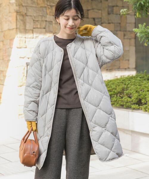 URBAN RESEARCH DOORS(アーバンリサーチドアーズ)の「ライトダウンキルトロングコート(その他アウター・レディース・ネイビー/カーキ/グレー系その他・MEDIUM)」の2枚目の写真