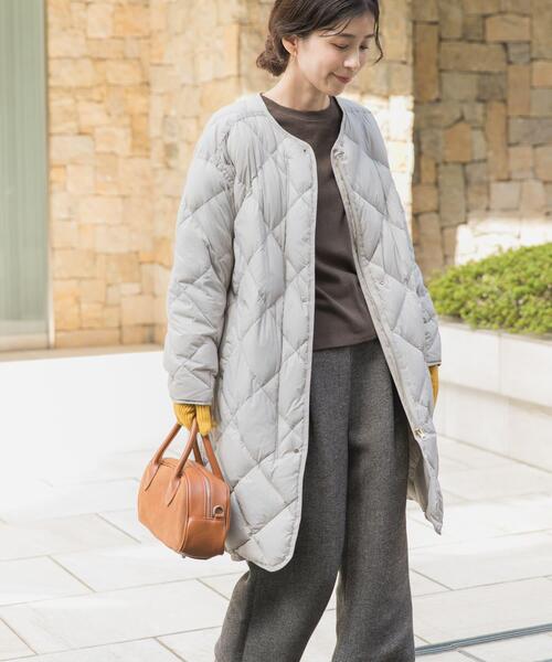 URBAN RESEARCH DOORS(アーバンリサーチドアーズ)の「ライトダウンキルトロングコート(その他アウター・レディース・ネイビー/カーキ/グレー系その他・MEDIUM)」の7枚目の写真