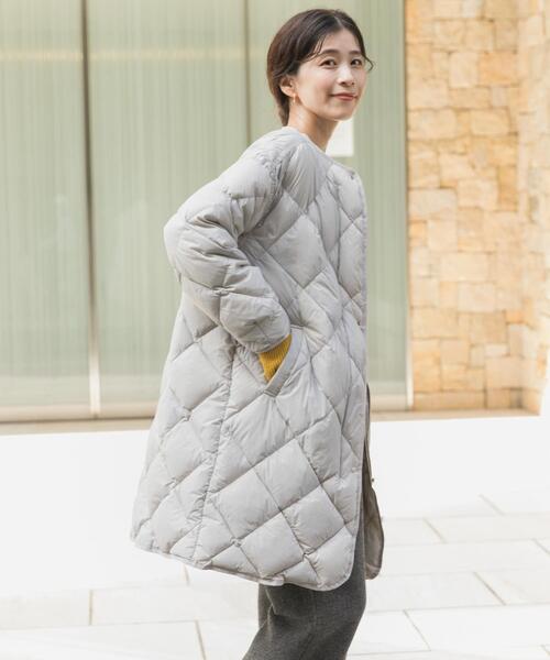 URBAN RESEARCH DOORS(アーバンリサーチドアーズ)の「ライトダウンキルトロングコート(その他アウター・レディース・ネイビー/カーキ/グレー系その他・MEDIUM)」の8枚目の写真