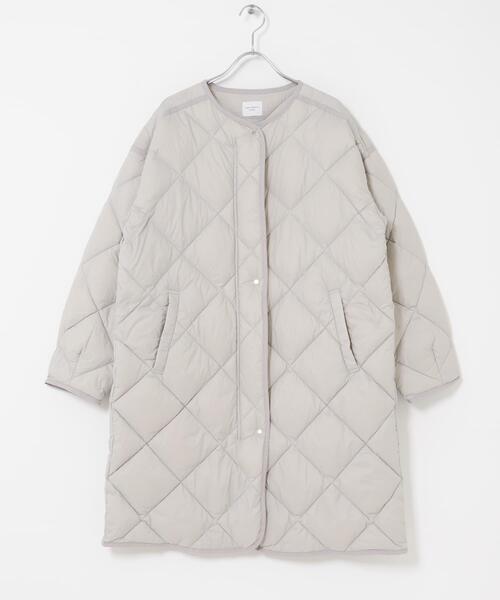 URBAN RESEARCH DOORS(アーバンリサーチドアーズ)の「ライトダウンキルトロングコート(その他アウター・レディース・ネイビー/カーキ/グレー系その他・MEDIUM)」の11枚目の写真