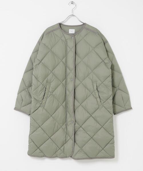 URBAN RESEARCH DOORS(アーバンリサーチドアーズ)の「ライトダウンキルトロングコート(その他アウター・レディース・ネイビー/カーキ/グレー系その他・MEDIUM)」の20枚目の写真