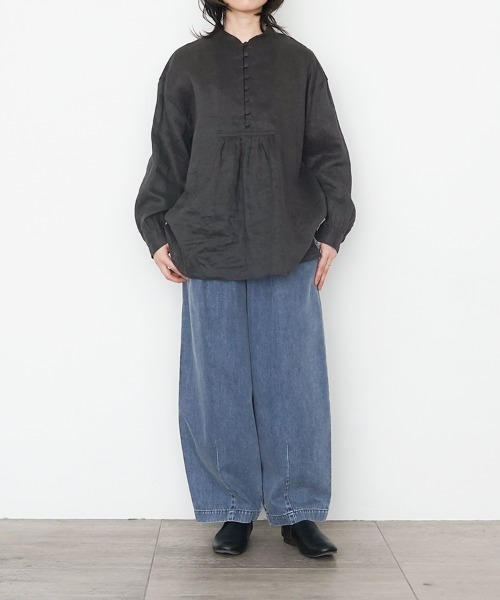 休日と詩(キュウジツトウタ)の「ニューボンボンパンツ(その他パンツ・レディース・ブラック/アイボリー/オリーブ/ブラック系その他/ブルー/ブラック系その他2・FREE)」の17枚目の写真