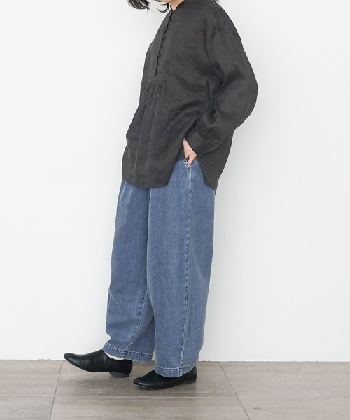 休日と詩(キュウジツトウタ)の「ニューボンボンパンツ(その他パンツ・レディース・ブラック/アイボリー/オリーブ/ブラック系その他/ブルー/ブラック系その他2・FREE)」の16枚目の写真