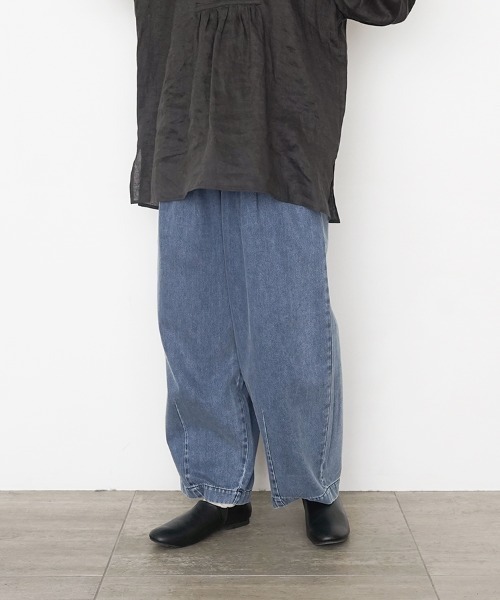 休日と詩(キュウジツトウタ)の「ニューボンボンパンツ(その他パンツ・レディース・ブラック/アイボリー/オリーブ/ブラック系その他/ブルー/ブラック系その他2・FREE)」の14枚目の写真