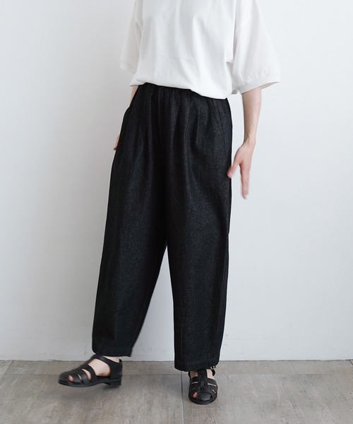 休日と詩(キュウジツトウタ)の「ニューボンボンパンツ(その他パンツ・レディース・ブラック/アイボリー/オリーブ/ブラック系その他/ブルー/ブラック系その他2・FREE)」の19枚目の写真