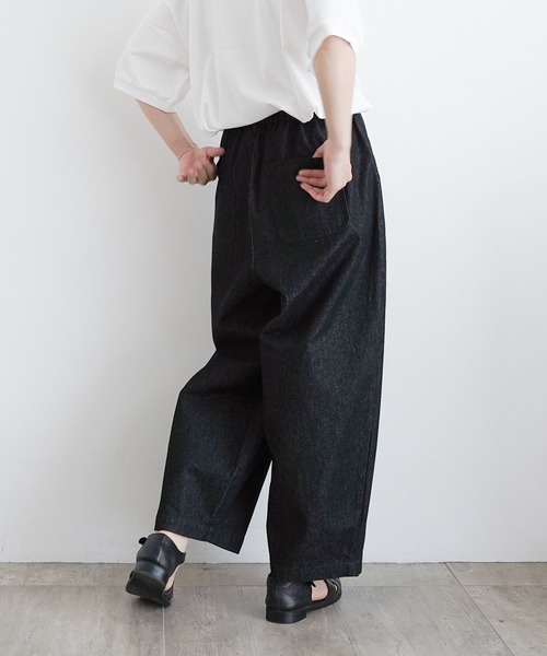 休日と詩(キュウジツトウタ)の「ニューボンボンパンツ(その他パンツ・レディース・ブラック/アイボリー/オリーブ/ブラック系その他/ブルー/ブラック系その他2・FREE)」の20枚目の写真