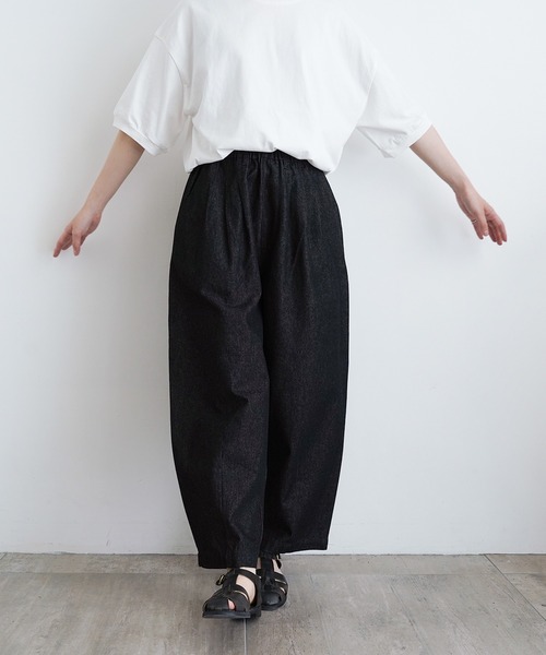 休日と詩(キュウジツトウタ)の「ニューボンボンパンツ(その他パンツ・レディース・ブラック/アイボリー/オリーブ/ブラック系その他/ブルー/ブラック系その他2・FREE)」の18枚目の写真