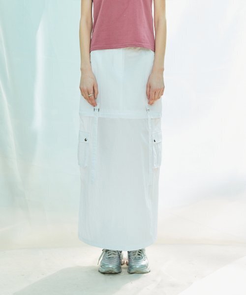 LARTIGENT(ラーティゼン)の「L9 2-WAY NYLON LONG SKIRT(WHITE)(スカート・レディース・その他・FREE)」の5枚目の写真