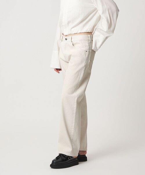 ASTRAET(アストラット)の「<ASTRAET>コーティング デニムパンツ UNISEX(デニムパンツ・レディース・オフホワイト/ブラック・1/00/2/0)」の9枚目の写真