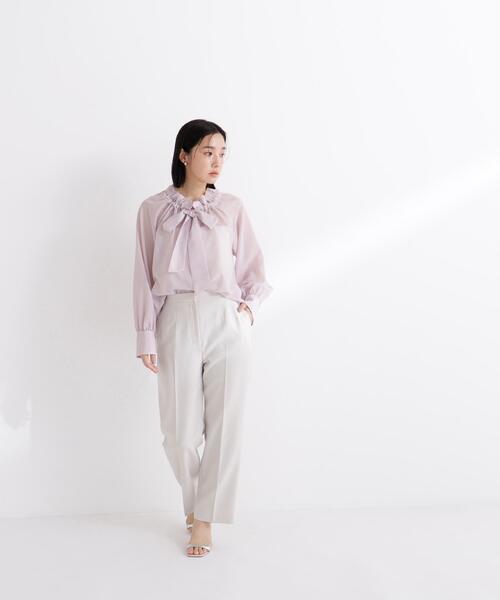 NATURAL BEAUTY BASIC(ナチュラルビューティーベーシック)の「◇スタイルアップストレートパンツ(その他パンツ・レディース・ブラック/オフホワイト・SMALL/MEDIUM/P/S)」の1枚目の写真