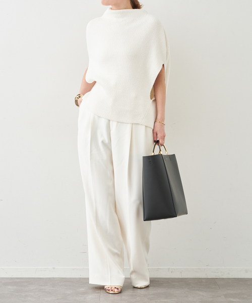 Deuxieme Classe（ドゥーズィエムクラス）の「LEWES アゼ PONCHO（ニット/セーター・レディース・ホワイト・FREE）」の11枚目の写真