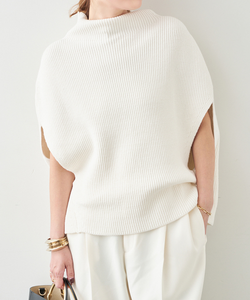 Deuxieme Classe（ドゥーズィエムクラス）の「LEWES アゼ PONCHO（ニット/セーター・レディース・ホワイト・FREE）」の13枚目の写真