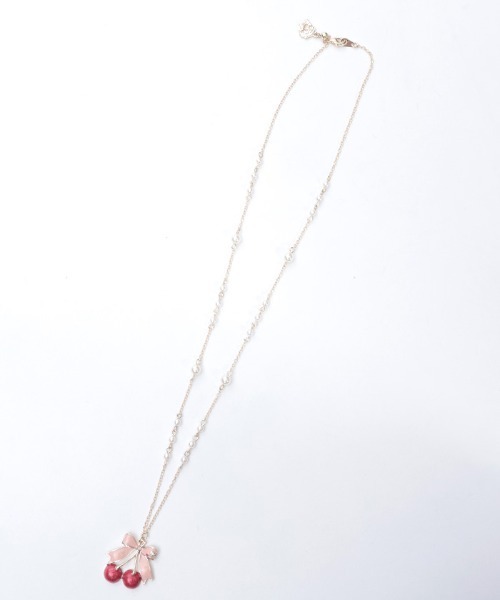 axes femme（アクシーズファム）の「ディヴェールショコラネックレス（ネックレス・レディース・ピンク/ゴールド・FREE）」の4枚目の写真