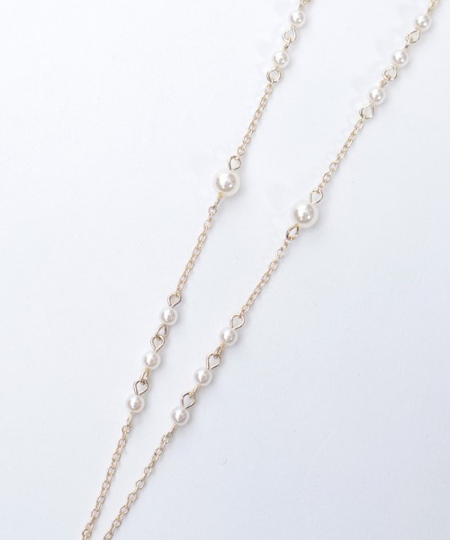 axes femme（アクシーズファム）の「ディヴェールショコラネックレス（ネックレス・レディース・ピンク/ゴールド・FREE）」の6枚目の写真