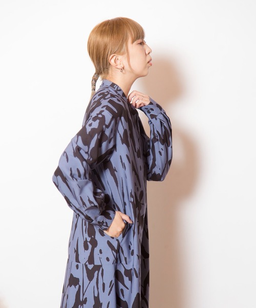 OSMOSIS（オズモーシス）の「プリントマーメイドワンピース（ワンピース・レディース・ブラック/ブラウン/グレー・ONE SIZE）」の17枚目の写真