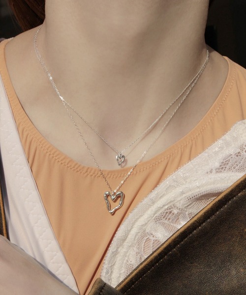 norme(ノーム)の「【SILVER925】ノーム オープン ハート ミニ ネックレス / norme open heart mini necklace(ネックレス・レディース・シルバー・FREE)」の16枚目の写真