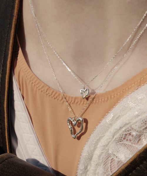 norme(ノーム)の「【SILVER925】ノーム オープン ハート ミニ ネックレス / norme open heart mini necklace(ネックレス・レディース・シルバー・FREE)」の15枚目の写真