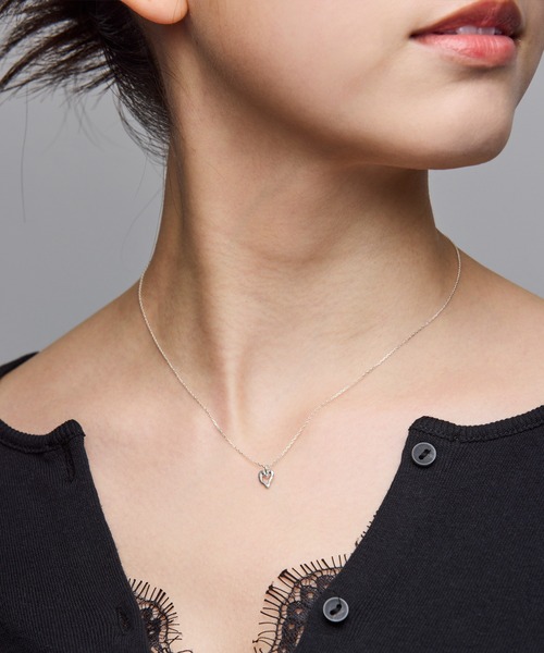 norme(ノーム)の「【SILVER925】ノーム オープン ハート ミニ ネックレス / norme open heart mini necklace(ネックレス・レディース・シルバー・FREE)」の11枚目の写真
