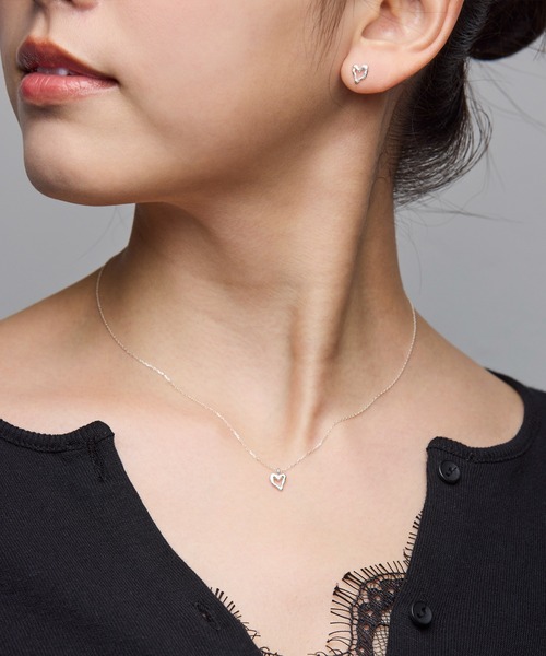 norme(ノーム)の「【SILVER925】ノーム オープン ハート ミニ ネックレス / norme open heart mini necklace(ネックレス・レディース・シルバー・FREE)」の12枚目の写真