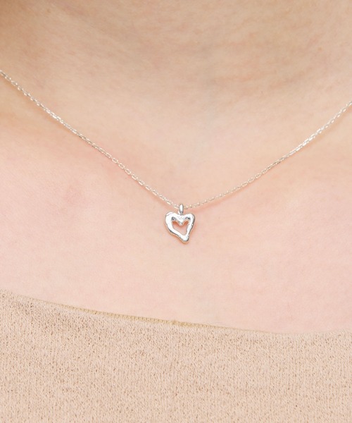 norme(ノーム)の「【SILVER925】ノーム オープン ハート ミニ ネックレス / norme open heart mini necklace(ネックレス・レディース・シルバー・FREE)」の9枚目の写真