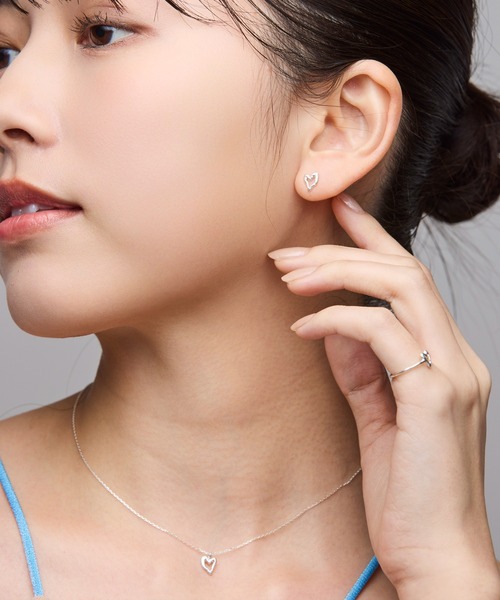 norme(ノーム)の「【SILVER925】ノーム オープン ハート ミニ ネックレス / norme open heart mini necklace(ネックレス・レディース・シルバー・FREE)」の14枚目の写真