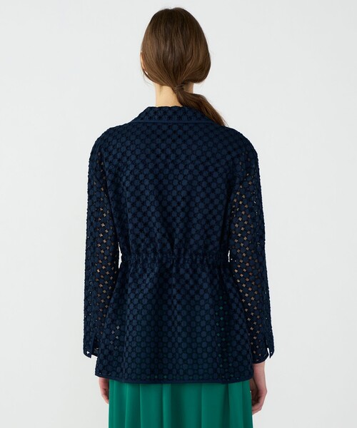 BALLSEY（ボールジィ）の「コモンフラワーエンブロイダリー ミドルブルゾンジャケット（その他アウター・レディース・ネイビー/ピンク・36）」の9枚目の写真