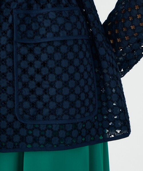 BALLSEY（ボールジィ）の「コモンフラワーエンブロイダリー ミドルブルゾンジャケット（その他アウター・レディース・ネイビー/ピンク・36）」の15枚目の写真