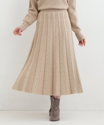 SHOO・LA・RUE | 【洗濯機可/セットアップ可／S-LL】新色追加 女性らしさ際立つ もちもちニットスカート(スカート)