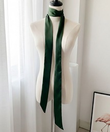 VIBGYOR | oshipic/推し活 サテン風 リボン 推しカラー アレンジ ミニスカーフ S0039(バンダナ/スカーフ)