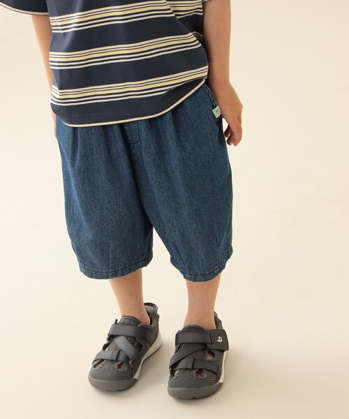 BEAMS mini(ビームスミニ)の「スケーター ハーフパンツ 2026SS (90~150cm) 外遊び プチプラ 通園 通学 夏 旅行 洗濯可(その他パンツ・キッズ・インディゴブルー/ブラウン系その他2・90/100/110/120/130/150/140)」の1枚目の写真