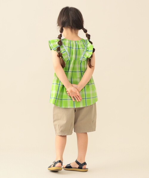 BEAMS mini(ビームスミニ)の「スケーター ハーフパンツ 2026SS (90~150cm) 外遊び プチプラ 通園 通学 夏 旅行 洗濯可(その他パンツ・キッズ・インディゴブルー/ブラウン系その他2・90/100/110/120/130/150/140)」の8枚目の写真