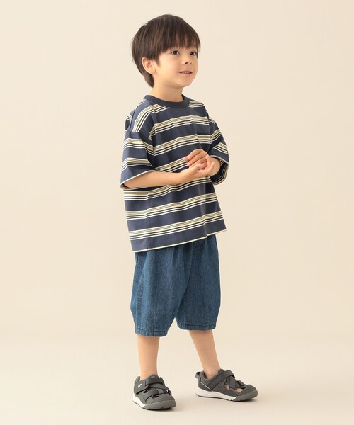 BEAMS mini(ビームスミニ)の「スケーター ハーフパンツ 2026SS (90~150cm) 外遊び プチプラ 通園 通学 夏 旅行 洗濯可(その他パンツ・キッズ・インディゴブルー/ブラウン系その他2・90/100/110/120/130/150/140)」の13枚目の写真