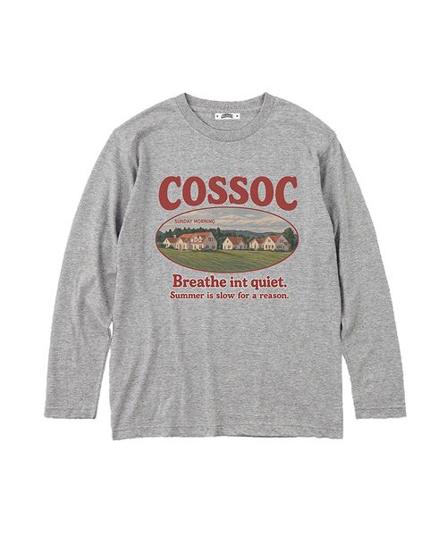 COSO(コソ)の「CCサンデーモーニング 長袖ロングスリーブ_3カラー(Tシャツ/カットソー・レディース・ブラック/グレー/ホワイト・1/2)」の3枚目の写真