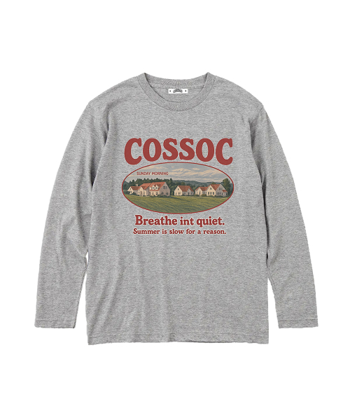 COSO(コソ)の「CCサンデーモーニング 長袖ロングスリーブ_3カラー(Tシャツ/カットソー・レディース・ブラック/グレー/ホワイト・1/2)」の8枚目の写真