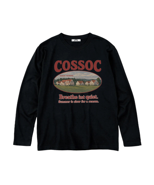 COSO(コソ)の「CCサンデーモーニング 長袖ロングスリーブ_3カラー(Tシャツ/カットソー・レディース・ブラック/グレー/ホワイト・1/2)」の9枚目の写真