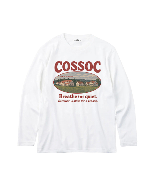 COSO(コソ)の「CCサンデーモーニング 長袖ロングスリーブ_3カラー(Tシャツ/カットソー・レディース・ブラック/グレー/ホワイト・1/2)」の10枚目の写真