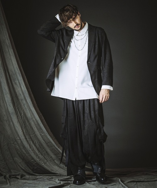 NO ID.（ノーアイディ）の「【NO ID.】Long Shirt / ロング シャツ（シャツ/ブラウス・メンズ・ブラック/グレー/ホワイト・ONE SIZE）」の10枚目の写真
