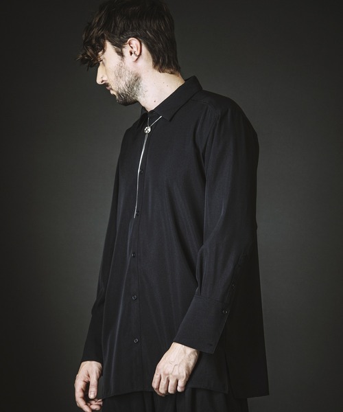 NO ID.（ノーアイディ）の「【NO ID.】Long Shirt / ロング シャツ（シャツ/ブラウス・メンズ・ブラック/グレー/ホワイト・ONE SIZE）」の15枚目の写真
