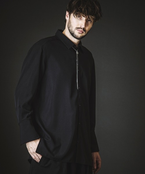 NO ID.（ノーアイディ）の「【NO ID.】Long Shirt / ロング シャツ（シャツ/ブラウス・メンズ・ブラック/グレー/ホワイト・ONE SIZE）」の17枚目の写真